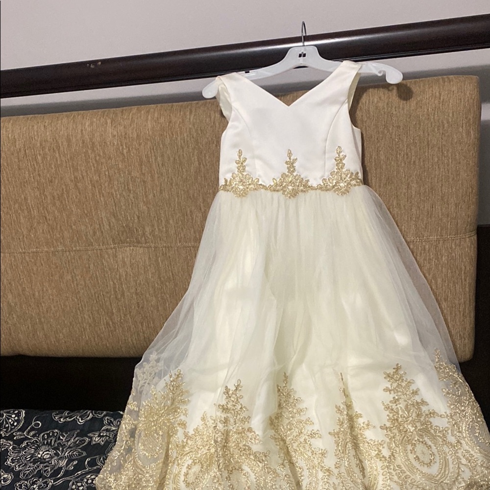 David’s Bridal Flower Girl dress.